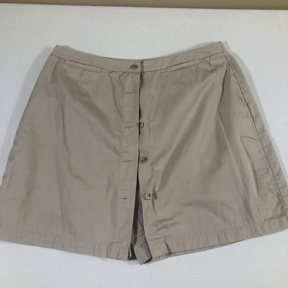 Liz Claiborne LizSport Womens Skort Beige‎ Size 16 Tan Tennis Pickleball Golf